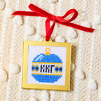 Ornament Cross Stitch Kit (Ball) - Kappa Kappa Gamma