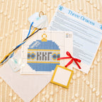 Ornament Cross Stitch Kit (Ball) - Kappa Kappa Gamma